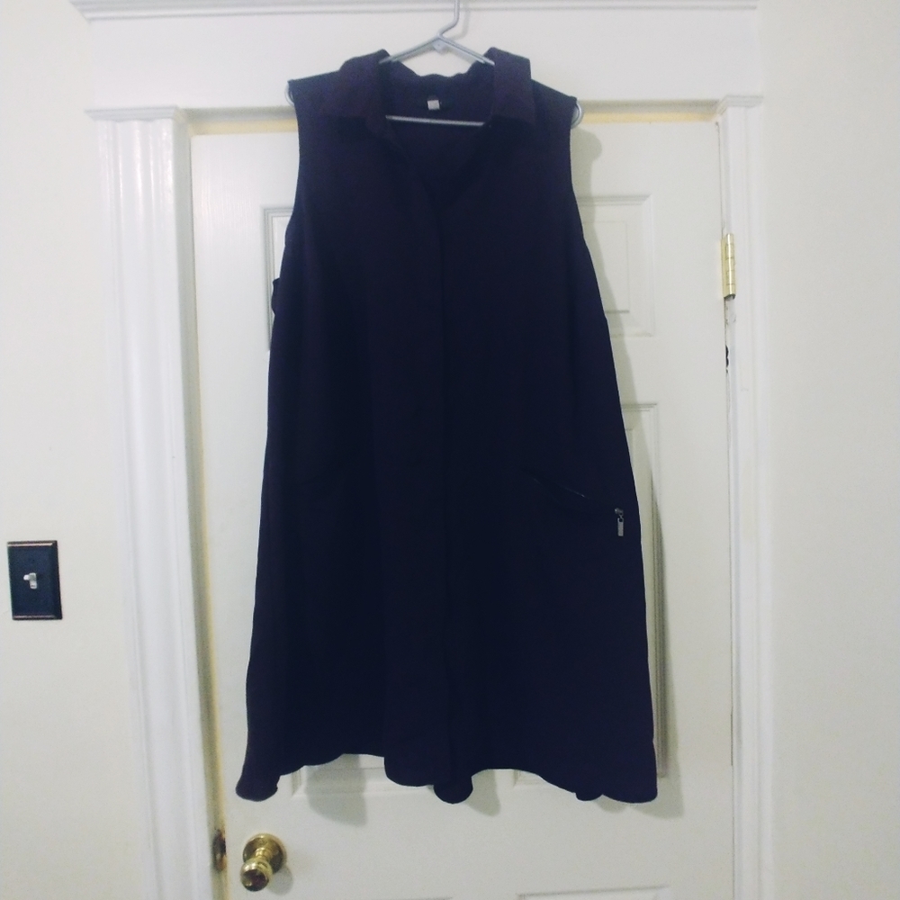 Button down tank top dress